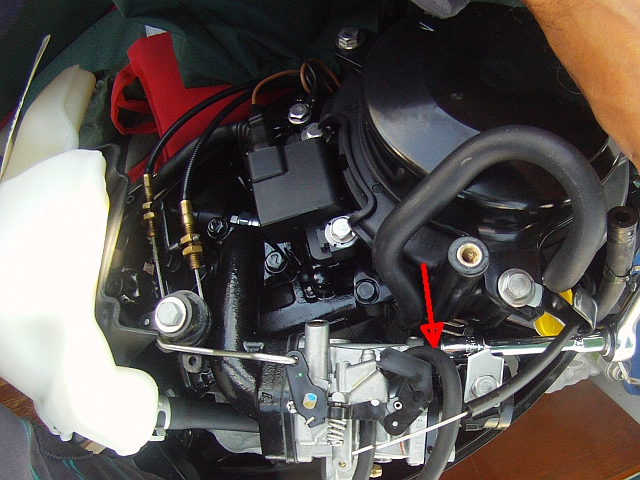 bolt 2 Tohatsu 3.5 HP outboard repair carburetor